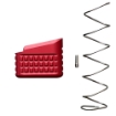 Picture of Backup Tactical Mag Extension  Red  Fits Glock 17/19/22/23  Plus 5 Rounds  Includes Extra Power Spring G1923MEXT-RED