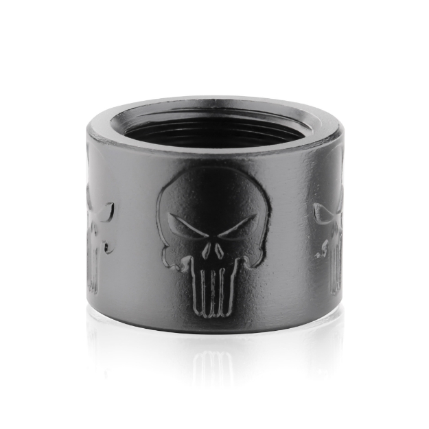 Picture of Backup Tactical Skull X  Pistol Thread Protector  Black Finish  1/2 x 28 RH SKULLX-BLK