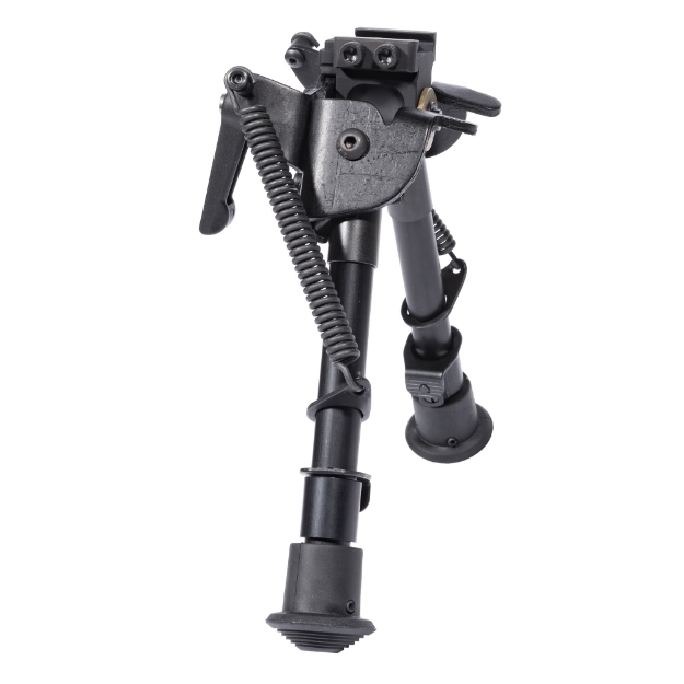 Picture of Badger Ordnance LPBK Enhanced Bipod  Fits Picatinny  6"-9" Adjustable Length  Black 534-01A