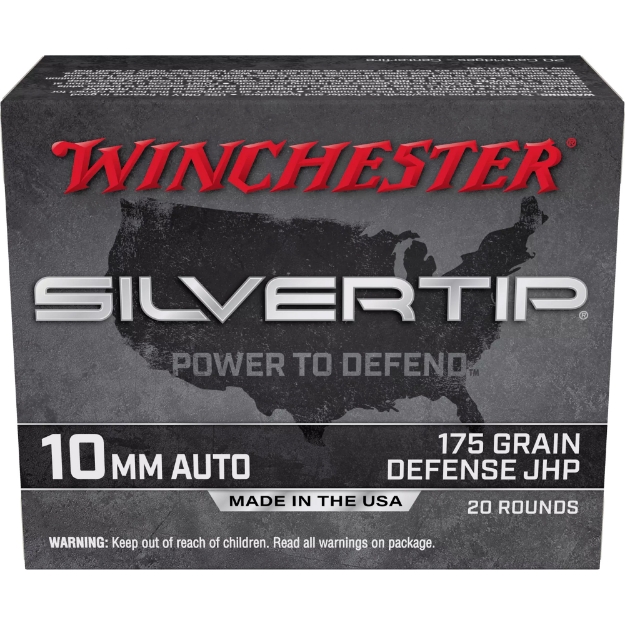 Picture of Winchester Ammunition Silvertip  10MM  175 Grain  Jacketed Hollow Point  20 Round Box W10MMST