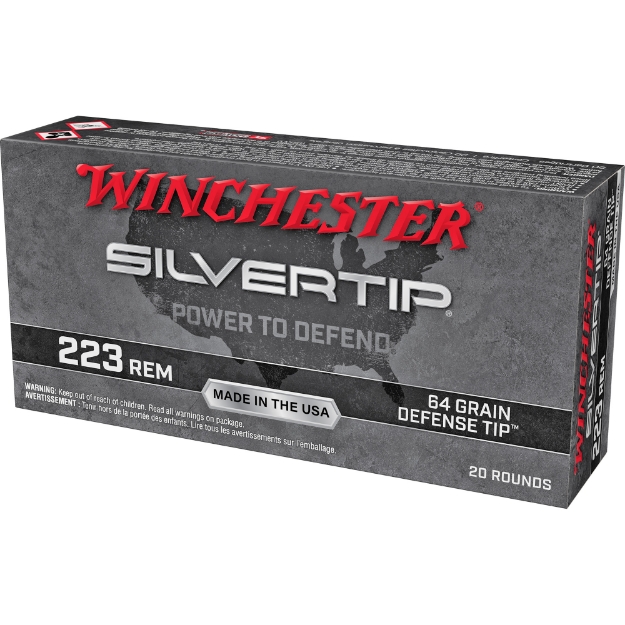 Picture of Winchester Ammunition Silvertip  223 Remington  64 Grain  Polymer Tip  20 Round Box W223ST