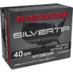 Picture of Winchester Ammunition Silvertip  40 S&W  155 Grain  Hollow Point  20 Rounds W40SWST