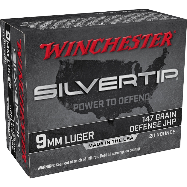 Picture of Winchester Ammunition Silvertip  9MM  147 Grain  Hollow Point  20 Rounds W9MMST2