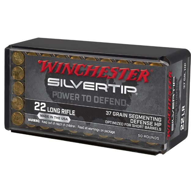 Picture of Winchester Ammunition Slivertip  22 LR  37 Grain  Hollow Point  50 Roun d Box W22LRST