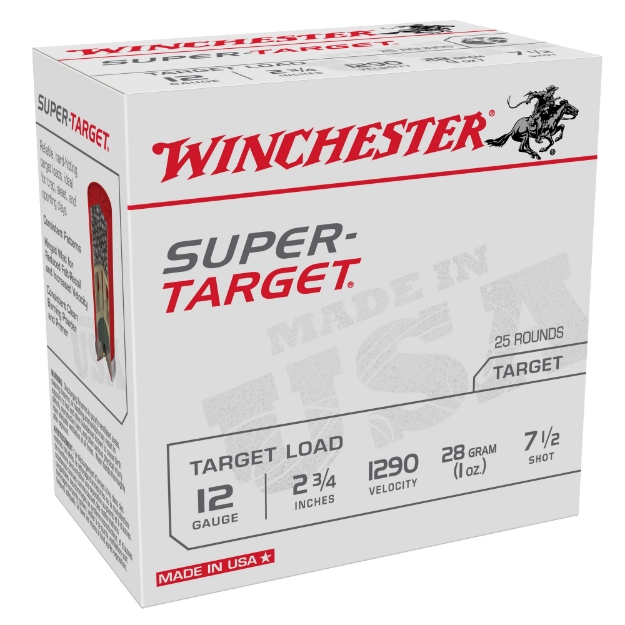 Picture of Winchester Ammunition Super Target  12 Gauge 2.75"  #7.5  1 oz  25 Round Box TRGT12907