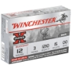 Picture of Winchester Ammunition Super-X  12 Gauge  3"  00 Buck  Buckshot  15 Pellets 5 Round Box XB12300