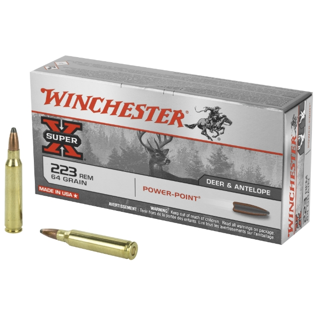 Picture of Winchester Ammunition Super-X  223REM  64 Grain  Power Point  20 Round Box X223R2