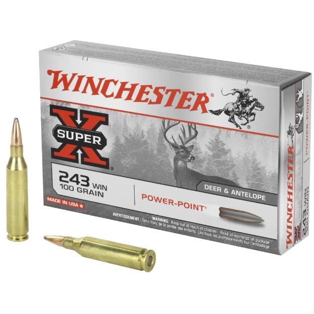 Picture of Winchester Ammunition Super-X  243WIN  100 Grain  Power Point  20 Round Box X2432A1