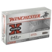 Picture of Winchester Ammunition Super-X  243WIN  80 Grain  Jacketed Soft Point  20 Round Box X2431