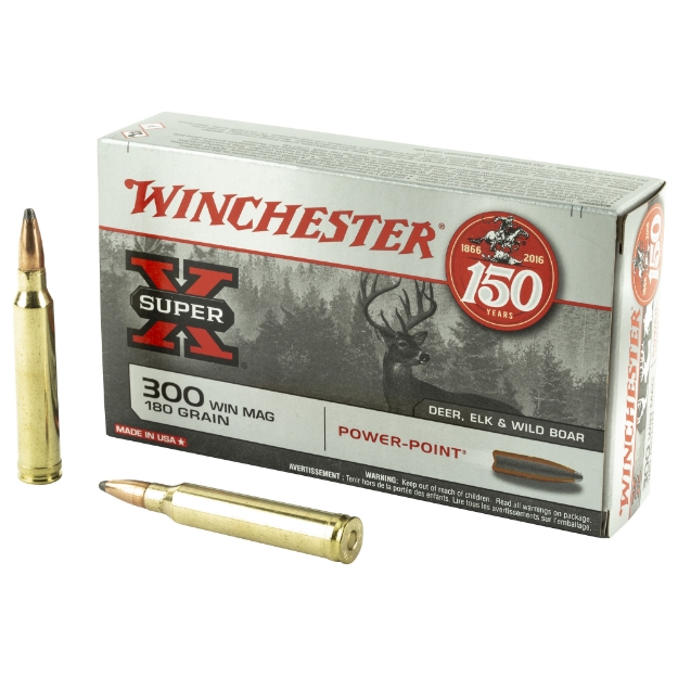 Picture of Winchester Ammunition Super-X  300 WIN MAG  180 Grain  Power Point  20 Round Box X30WM2