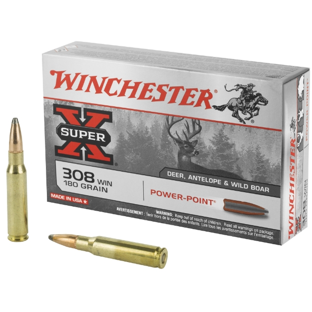 Picture of Winchester Ammunition Super-X  308WIN  180 Grain  Power Point  20 Round Box X3086