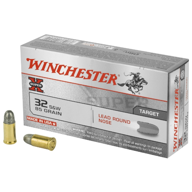 Picture of Winchester Ammunition Super-X  32 S&W  85 Grain  Lead Round Nose  50 Round Box X32SWP