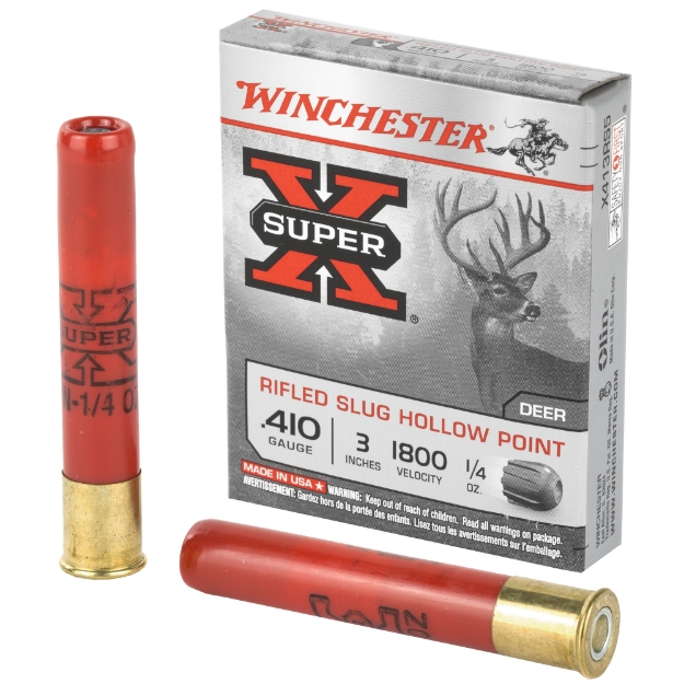 Picture of Winchester Ammunition Super-X  410 Gauge  3"  0.25 oz.  Slug  5 Round Box X413RS5