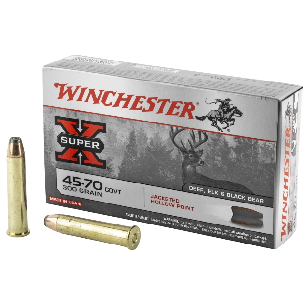 Picture of Winchester Ammunition Super-X  45-70 Government  300 Grain  Jacketed Hollow Point  20 Round Box X4570H