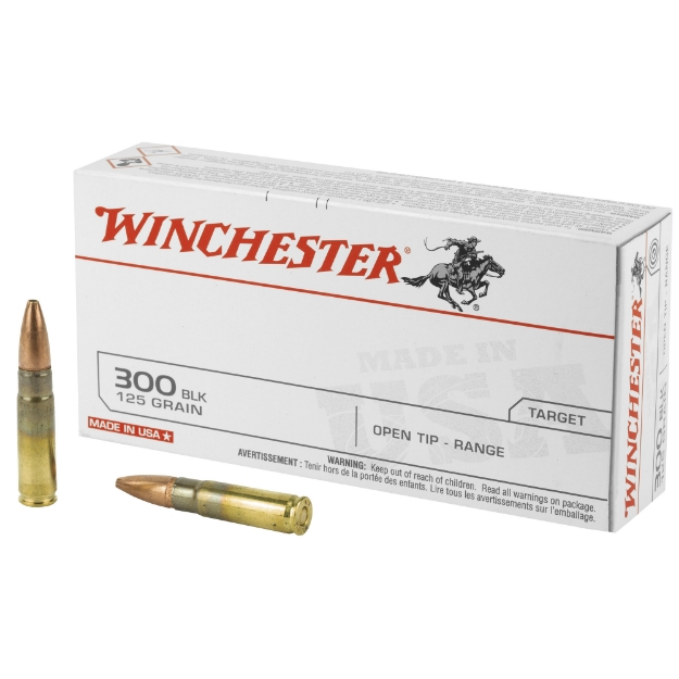 Picture of Winchester Ammunition USA  300 Blackout  125 Grain  Open Tip  20 Round Box USA300BLK