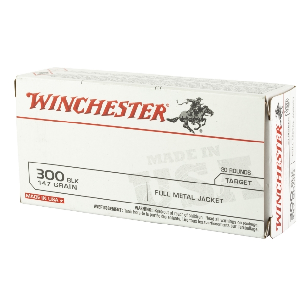 Picture of Winchester Ammunition USA  300 Blackout  147 Grain  Full Metal Jacket  20 Round Box USA300B147