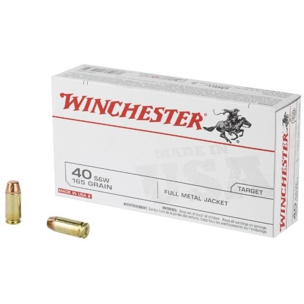 Picture of Winchester Ammunition USA  40 S&W  165 Grain  Full Metal Jacket  50 Round Box USA40SW