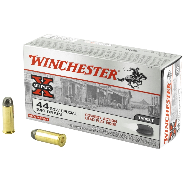 Picture of Winchester Ammunition USA  44 Special  240 Grain  Cowboy Action  Lead Flat Nose  50 Round Box USA44CB