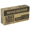 Picture of Winchester Ammunition USA Forged  9MM  115 Grain  Brass Jacketed Lead Core (FMJ)  Steel Cased  50 Round Box WIN9SV