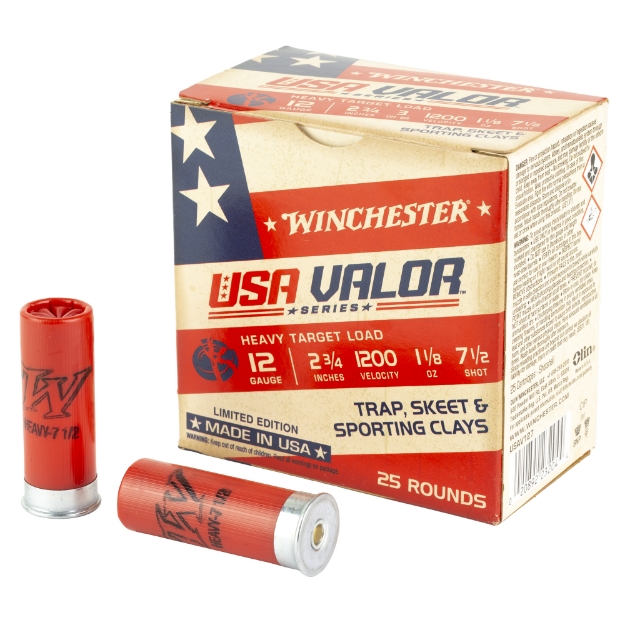 Picture of Winchester Ammunition USA VALOR  12 Gauge  2.75"  #7.5 Shot  25 Round Box USAV127