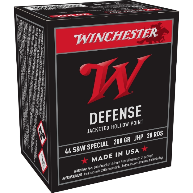 Picture of Winchester Ammunition USA WHITE BOX  44 Special  200 Grain  Jacketed Hollow Point Bullet  20 Round Box USA44SWJHP