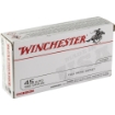 Picture of Winchester Ammunition USA WHITE BOX  45 ACP  185 Grain  Full Metal Jacket  50 Round Box USA45A