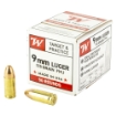 Picture of Winchester Ammunition USA WHITE BOX  9mm  115 Grain  Full Metal Jacket  50 Rounds Box W9MM50