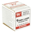 Picture of Winchester Ammunition USA WHITE BOX  9mm  115 Grain  Full Metal Jacket  50 Rounds Box W9MM50