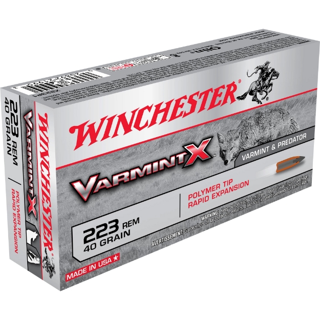 Picture of Winchester Ammunition Varmint X  223 Remington  40 Grain  Jacketed Hollow Point  20  200 X223P1