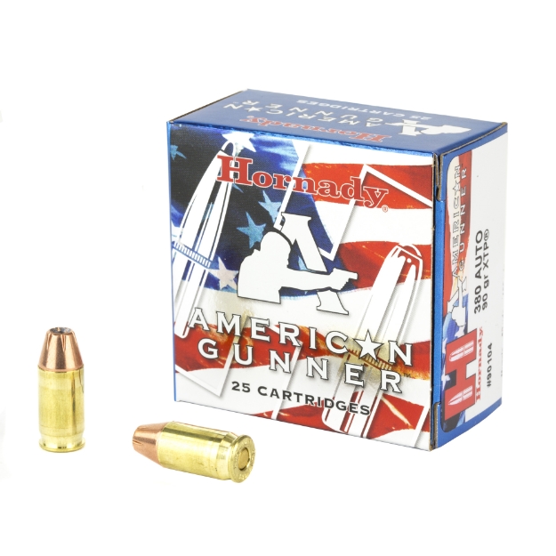 Picture of Hornady American Gunner  380ACP  90 Grain  XTP  25 Round Box 90104