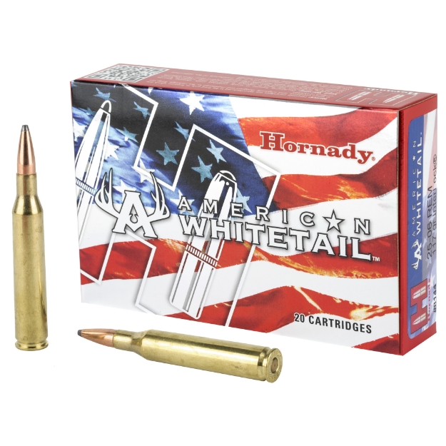 Picture of Hornady American Whitetail  25-06 REM  117 Grain  Boat Tail  Soft Point  20 Round Box 8144