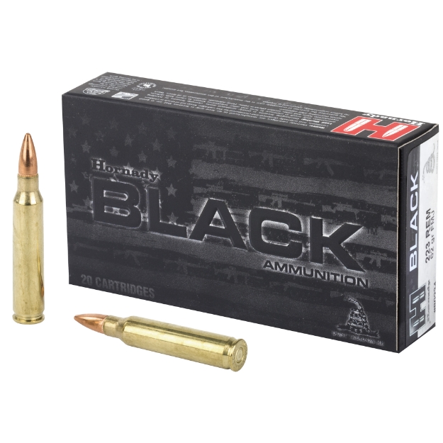 Picture of Hornady BLACK  223 Rem  62 Grain  Full Metal Jacket  20 Round Box 80234