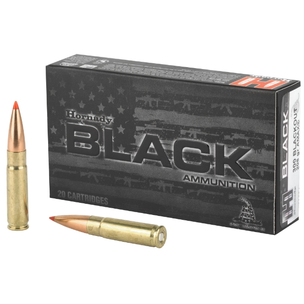 Picture of Hornady BLACK  300 AAC Blackout  208 Grain  A-MAX  20 Round Box 80891