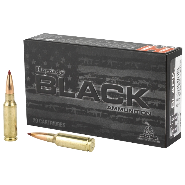 Picture of Hornady Black  6.5 Grendel  123 Grain  ELD Match  20 Round Box 81528