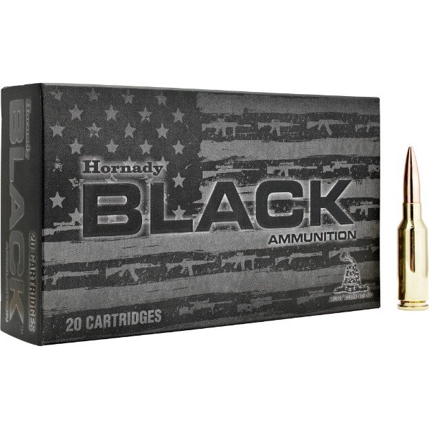 Picture of Hornady BLACK  6MM ARC  105 Grain  Boat Tail Hollow Point  20 Round Box 81604