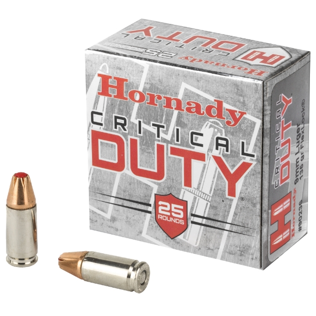 Picture of Hornady Critical Duty  9MM  135 Grain  FlexLock Duty  25 Round Box 90236