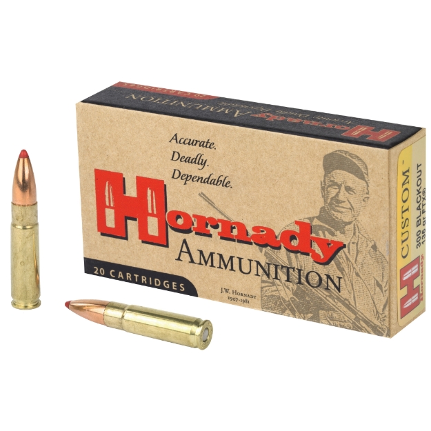 Picture of Hornady Custom  300 Blackout  135 Grain  Flex Tip  20 Round Box 80881