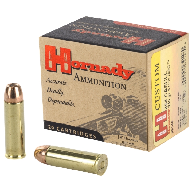 Picture of Hornady Custom  454 Casull  240 Grain  XTP  20 Round Box 9148