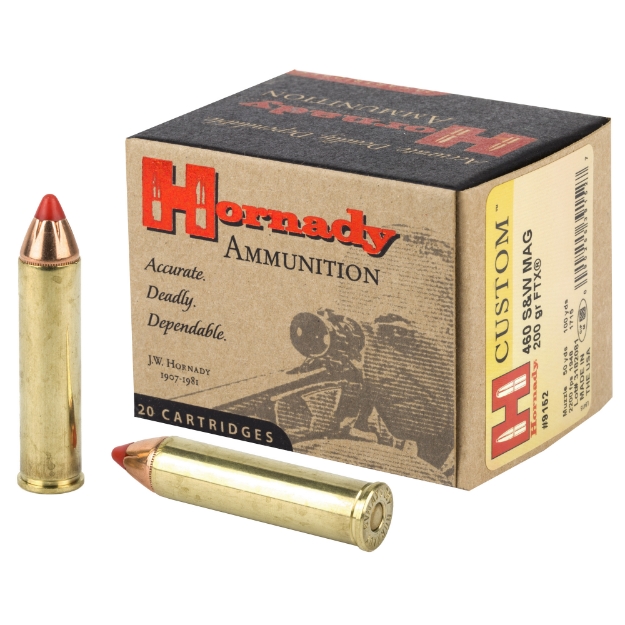Picture of Hornady Custom  460 S&W  200 Grain  FTX  20 Round Box 9152