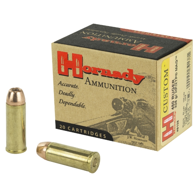 Picture of Hornady Custom  480 Ruger  325 Grain  XTP  20 Round Box 9138