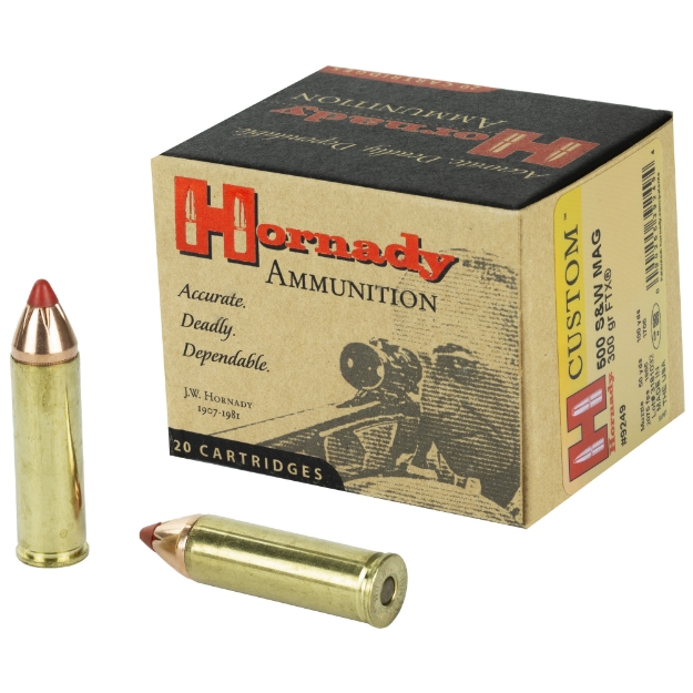 Picture of Hornady Custom  500 S&W  300 Grain  FTX  20 Round Box 9249