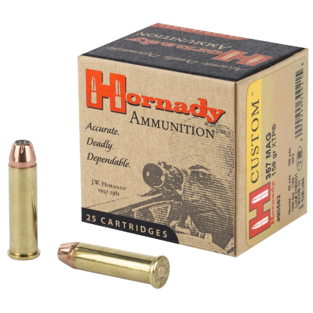 Picture of Hornady Custom  Self Defense  357MAG  158 Grain  XTP  25 Round Box 90562