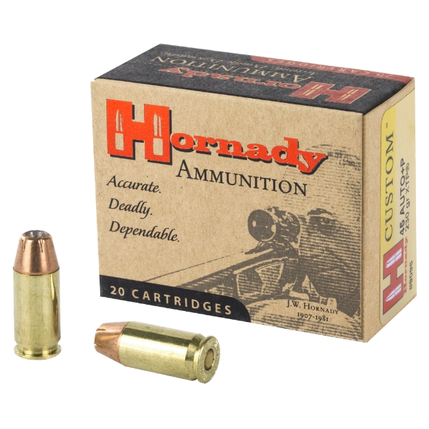 Picture of Hornady Custom  Self Defense  45ACP  230 Grain  XTP  +P  20 Round Box 9096
