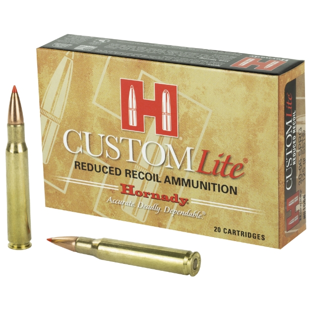 Picture of Hornady Custom Lite  30-06  125 Grain  SST  Low Recoil  20 Round Box 81066
