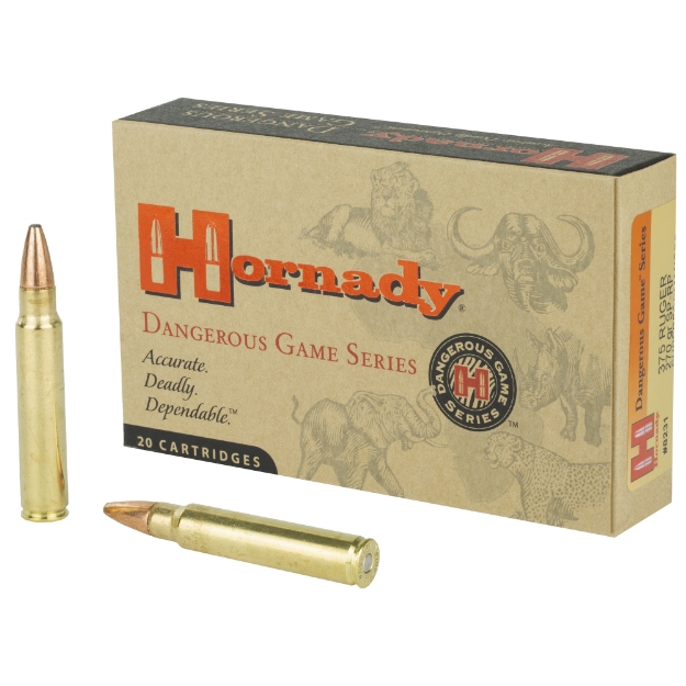 Picture of Hornady Dangerous Game  375 Ruger  270 Grain  Soft Point  InterLock  20 Round Box 8231