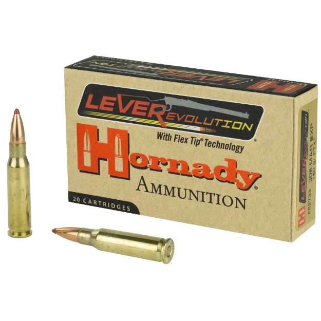 Picture of Hornady LeverEvolution  308 Marlin Express  160 Grain  FlexTip  20 Round Box 82733