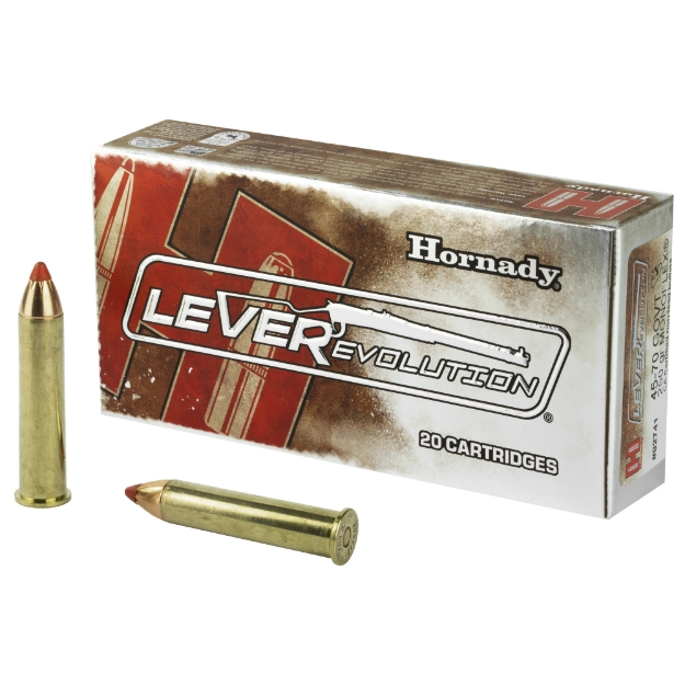 Picture of Hornady LeverEvolution Ammunition  45-70 Gvt  250 Grain  MFX  Lead Free  20 Round Box  California Certified Nonlead Ammunition 82741
