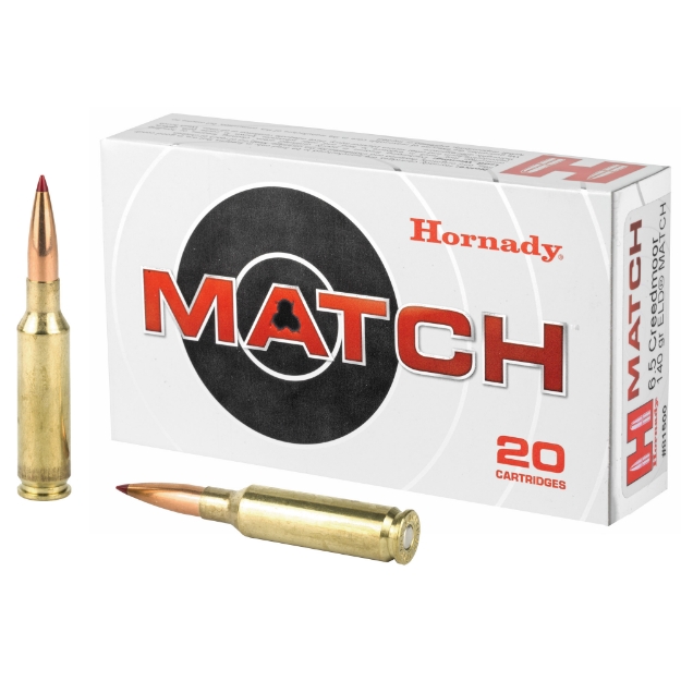 Picture of Hornady Match  6.5 Creedmoor  140 Grain  ELD Match  20 Round Box 81500