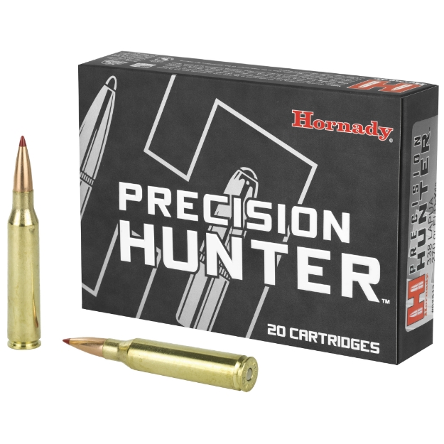Picture of Hornady Precision Hunter  338 Lapua  270 Grain  ELD-X  20 Round Box 82313
