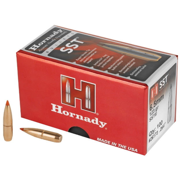 Picture of Hornady SST  .264 Diameter  6.5MM  123 Grain  Ballistic Tip  100 Count 26173